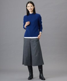 J.PRESS LADIES S 【WEB限定】ネップヘリンボーン ガウチョ パンツ