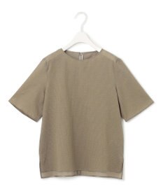 ICB 【洗える】コットンリップル Tブラウス