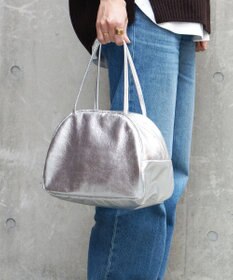 FOLNA RD ホイルレザーボストンバッグ Mサイズ