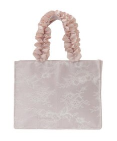 Maison de FLEUR レースフリルハンドルスクエアトートSバッグ