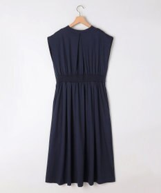 組曲 【洗える・WEB限定】プレーティング天竺 ドレープワンピース