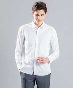 JOSEPH HOMME アロージャガードストレッチ　レギュラーカラーシャツ