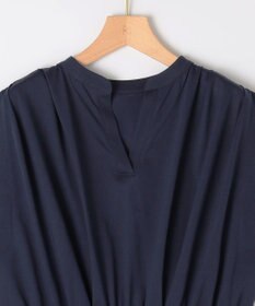 組曲 【洗える・WEB限定】プレーティング天竺 ドレープワンピース