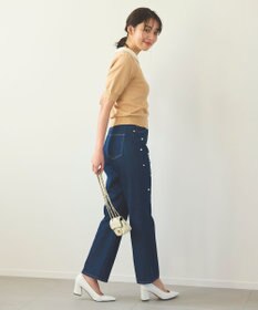 Feroux ランダムパールデニム パンツ