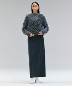 BEIGE， 【VERY NaVY12月号掲載】MONTAIGNE / イージーウエストウールロングスカート