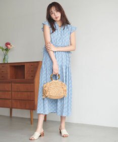 Feroux フラワープリントドロスト ワンピース