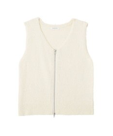 AMERICAN HOLIC ダブルZIPシャギーニットベスト