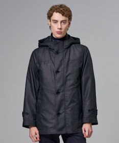 JOSEPH HOMME 新素材【4WAY】ライトラスターシャンブレー　ダウンコート カーキ系