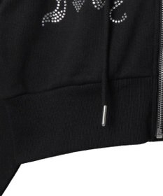 WEGO ラインストーンWジップショートパーカー