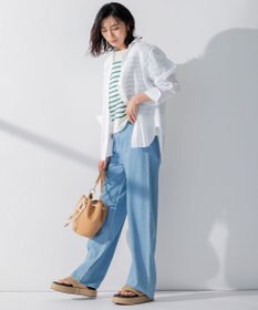 23区 L 【CLASSY. 9月号掲載/WEB限定カラーあり】LIBECO ベーシック シャツ