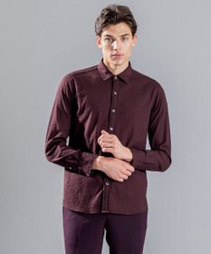 JOSEPH HOMME アロージャガードストレッチ　レギュラーカラーシャツ