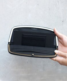 FOLNA RD ソフトレザーロング 天溝がま口 財布