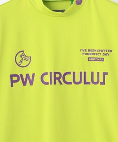 PW CIRCULUS 【MEN】【ストレッチ】ロゴ モックネック シャツ