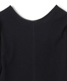 BEIGE， 【洗える】GLOBE / コットンリブ前後2WAYカットソー