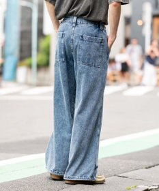 WEGO ローライズバギーフレアデニムパンツ