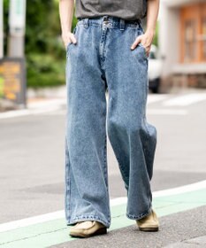 WEGO ローライズバギーフレアデニムパンツ