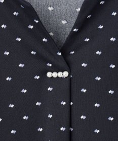 ANY SIS 【接触冷感・吸水速乾・UVケア】エアリードレープスムース 七分袖 ブラウス