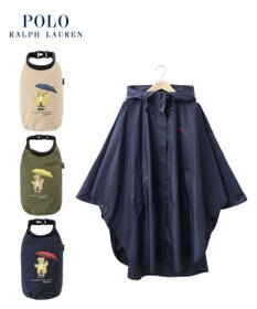 MOONBAT POLO RALPH LAUREN レインポンチョ レインベア 50デニール生地／着丈98cm 収納袋付き