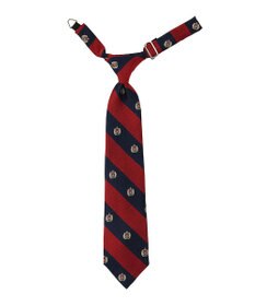 MIKI HOUSE HOT BISCUITS 【ミキハウス】 ストライプ×クレスト柄 ネクタイ