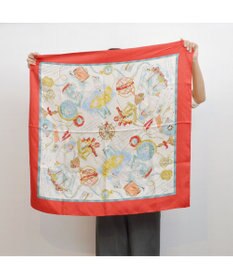 UNBILLION kakatoo アドベンチャー柄シルクスカーフ