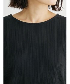 Green Parks リブ肩デザイン５分袖プルオーバー