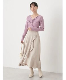 earth music&ecology ツイストリブラメニットプルオーバー