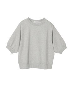 Green Parks ７分袖ラメ裏毛パフプルオーバー