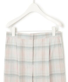 ICB 【洗える】TRドビーチェック ストレートパンツ