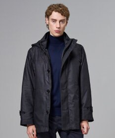 JOSEPH HOMME 新素材【4WAY】ライトラスターシャンブレー　ダウンコート ネイビー系