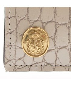 A.D.M.J. 【牛革】クロコ型押し/ロングウォレット