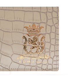 A.D.M.J. 【牛革】クロコ型押し/ロングウォレット