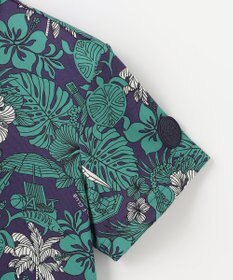 23区GOLF 【WOMEN】【吸水速乾/UVケア】STUDIO FIGLIO アロハ総柄 半袖 ポロシャツ