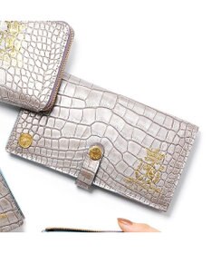 A.D.M.J. 【牛革】クロコ型押し/ロングウォレット