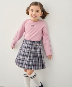 ANY KIDS チェックプリーツスカパン