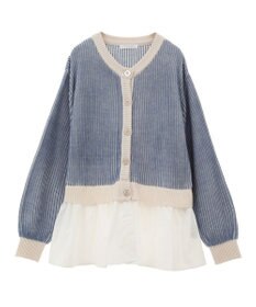 Green Parks 配色リブドッキングチュニック