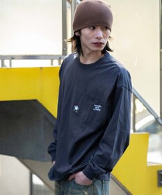 WEGO ポケット刺繍BIG　T（長袖）