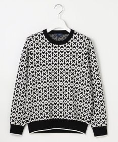 23区GOLF 【WOMEN】モノグラムジャガードセーター