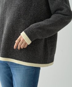 AMERICAN HOLIC バイカラーニットプルオーバー