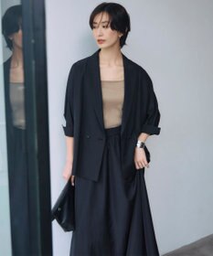 ICB 【接触冷感・UVケア・速乾・洗える】シルクエステルタフタ ブラウスジャケット