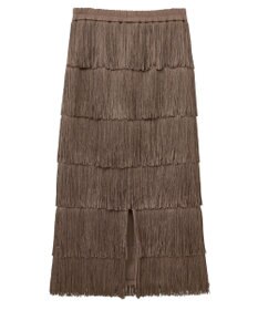 YECCA VECCA フリンジロングスカート