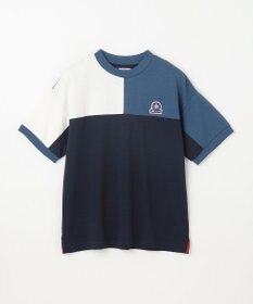 J.PRESS KIDS 【吸水速乾】【140-170cm】ポンチローマ トリコロール 切替Ｔシャツ