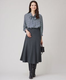 自由区 【セットアップ対応・洗える】ウールミラノニット スカート