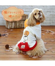 PET PARADISE スヌーピー  ペティヒート パーカー《赤屋根柄 》中型犬 大型犬