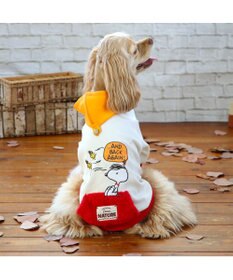 PET PARADISE スヌーピー  ペティヒート パーカー《赤屋根柄 》中型犬 大型犬