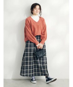 CRAFT STANDARD BOUTIQUE 洗えるコードモールＶネックプルオーバー