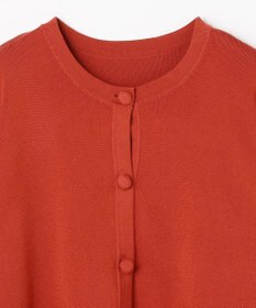 ANY スウェットライクニットカーディガン