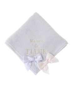 Maison de FLEUR バイカラーリボンタオルハンカチ