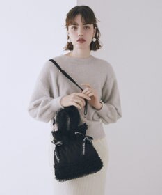 Maison de FLEUR チュールフリルダブルリボン2Wayトート