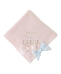 Maison de FLEUR バイカラーリボンタオルハンカチ