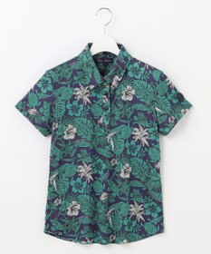 23区GOLF 【WOMEN】【吸水速乾/UVケア】STUDIO FIGLIO アロハ総柄 半袖 ポロシャツ